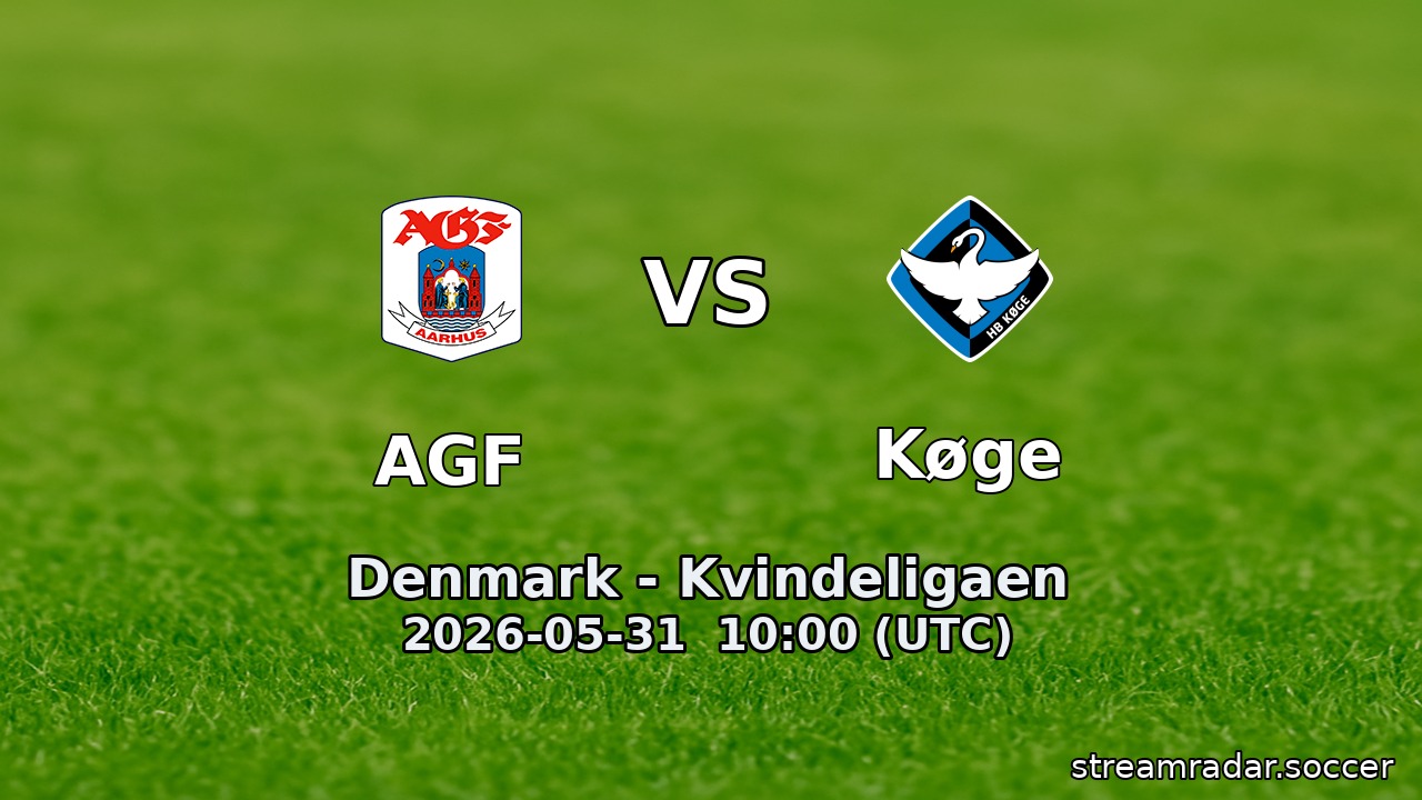 AGF vs Køge