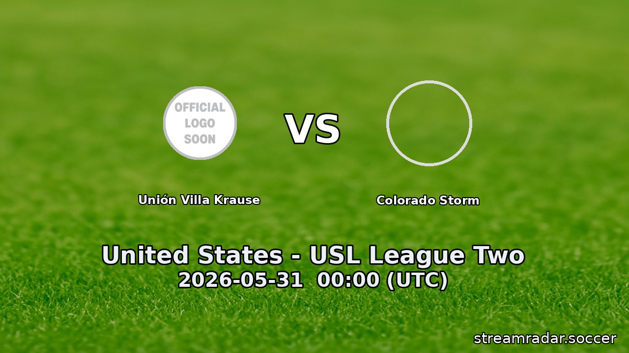Unión Villa Krause vs Colorado Storm