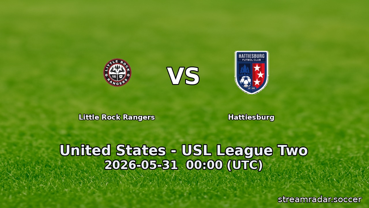 Little Rock Rangers vs Hattiesburg