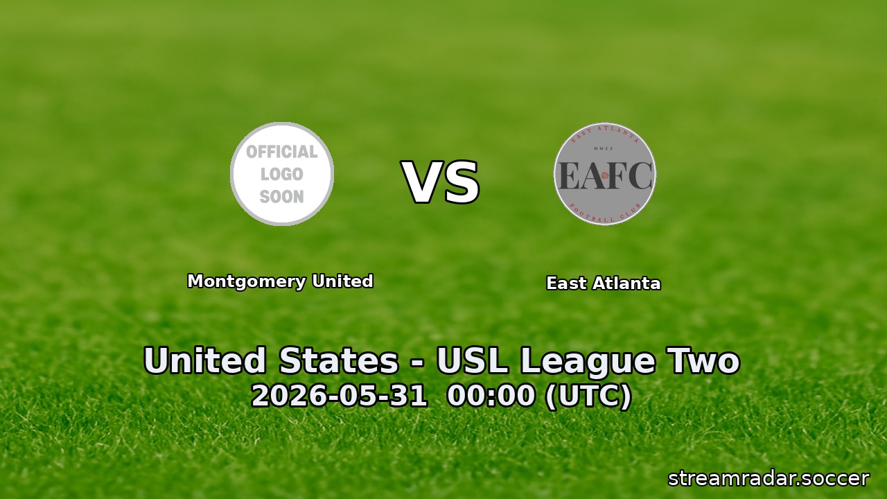 Montgomery United vs East Atlanta