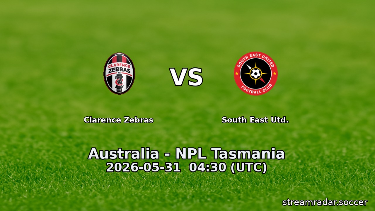 Clarence Zebras vs South East Utd.
