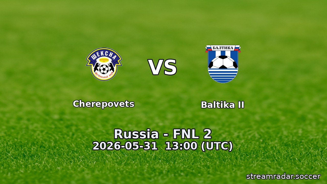 Cherepovets vs Baltika II