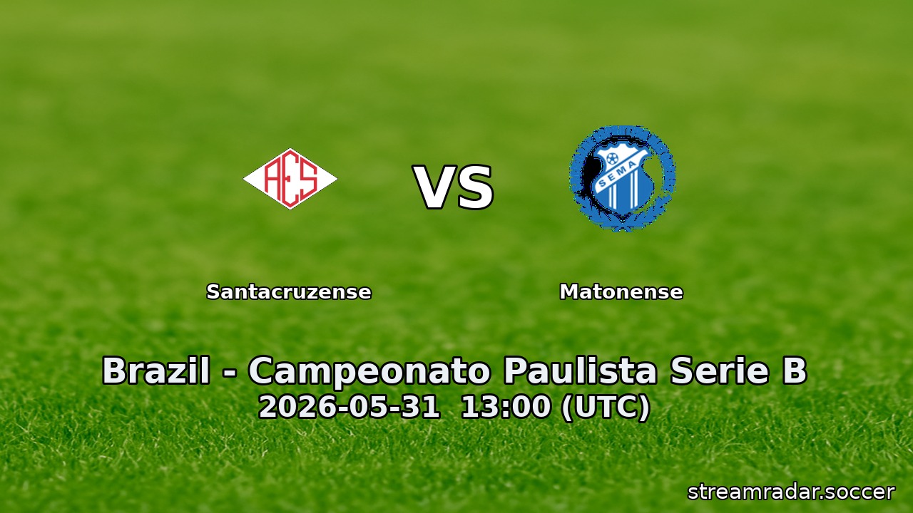 Santacruzense vs Matonense