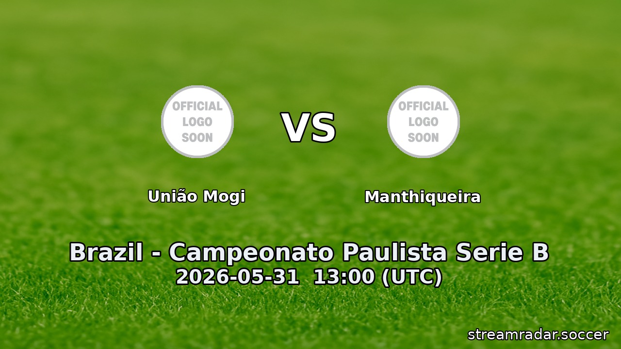 União Mogi vs Manthiqueira