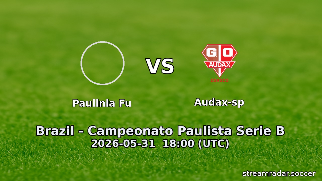 Paulinia Fu vs Audax-sp