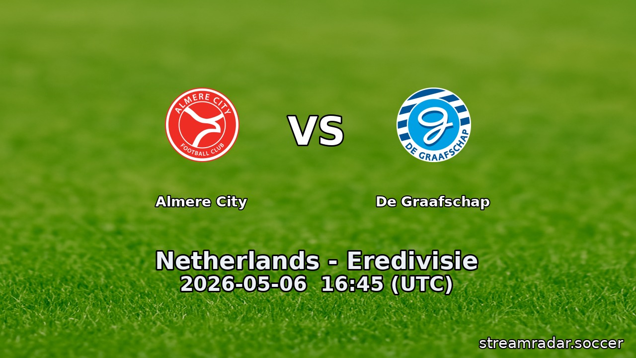Almere City vs De Graafschap