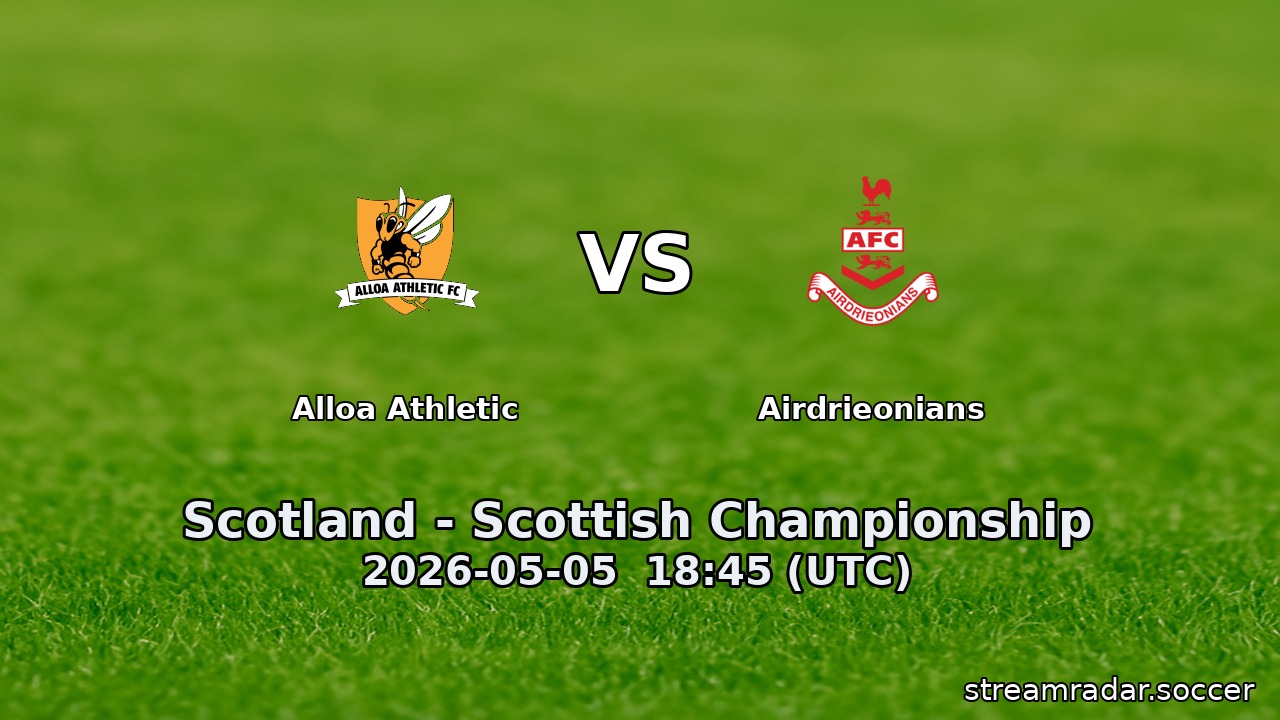 Alloa Athletic vs Airdrieonians