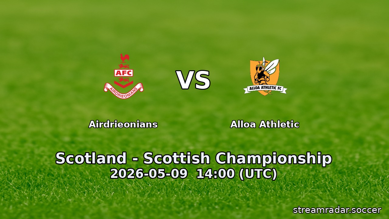 Airdrieonians vs Alloa Athletic