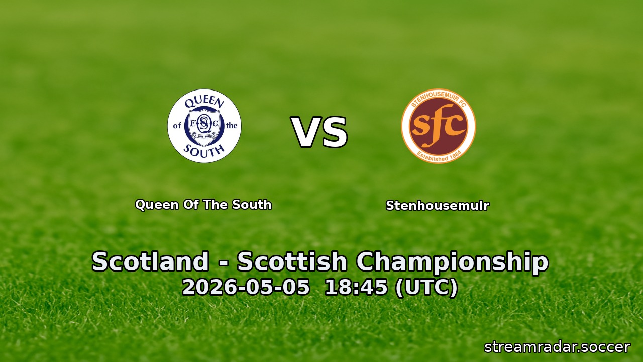 Queen Of The South vs Stenhousemuir