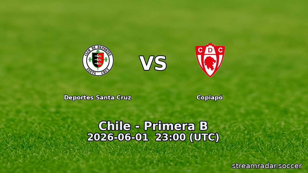 Deportes Santa Cruz vs Copiapó