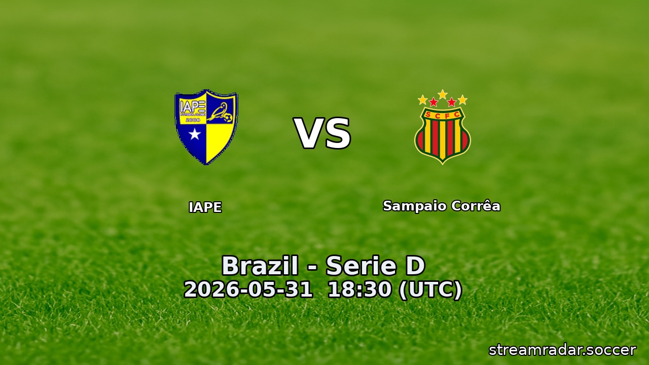 IAPE vs Sampaio Corrêa