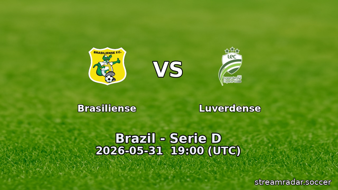 Brasiliense vs Luverdense