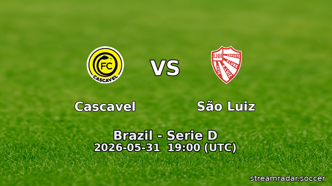 Cascavel vs São Luiz