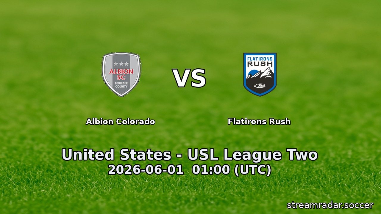 Albion Colorado vs Flatirons Rush