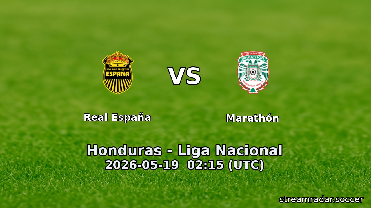 Real España vs Marathón