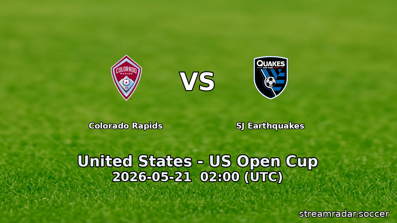 Colorado Rapids vs SJ Earthquakes