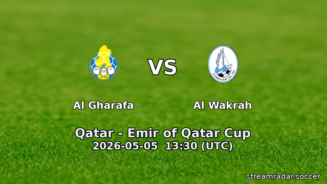 Al Gharafa vs Al Wakrah