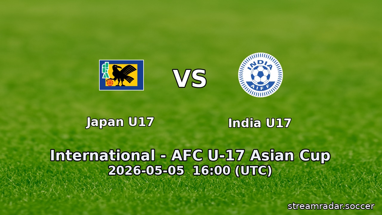Japan U17 vs India U17