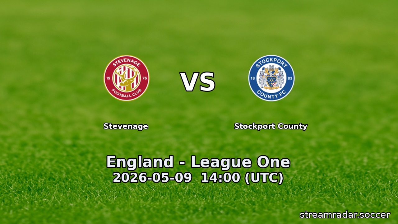 Stevenage vs Stockport County