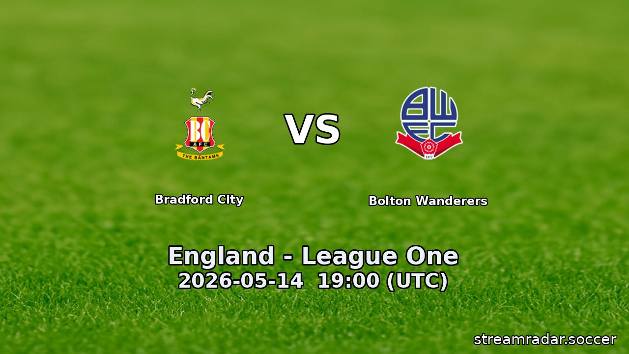 Bradford City vs Bolton Wanderers