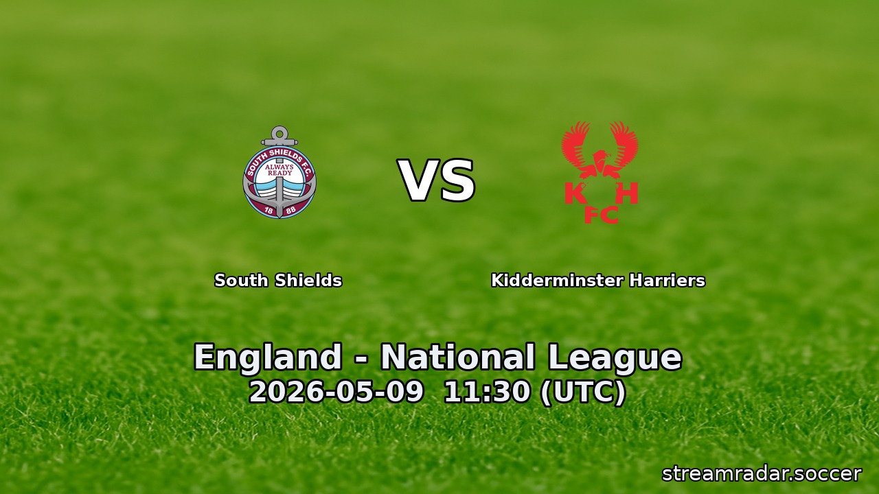 South Shields vs Kidderminster Harriers