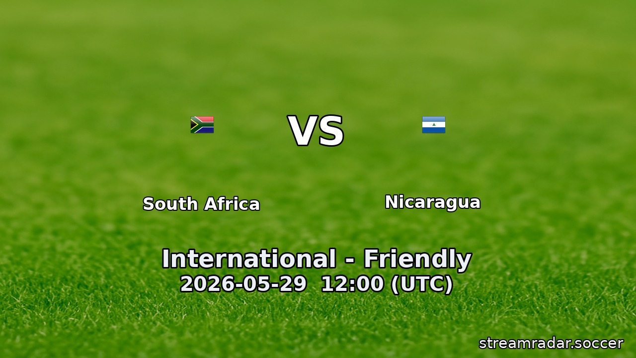 South Africa vs Nicaragua