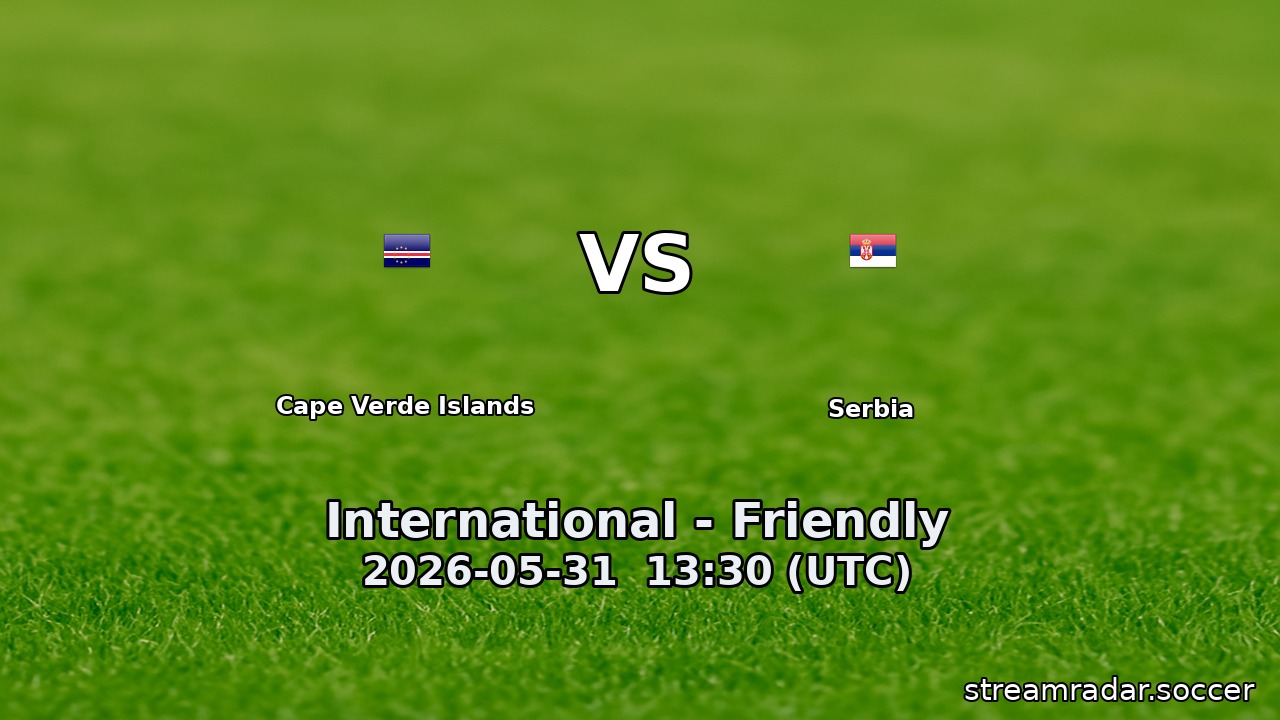 Cape Verde Islands vs Serbia