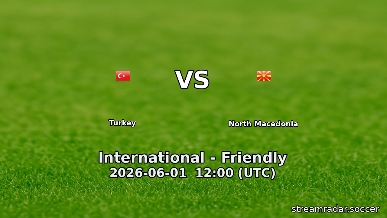 Turkey vs North Macedonia
