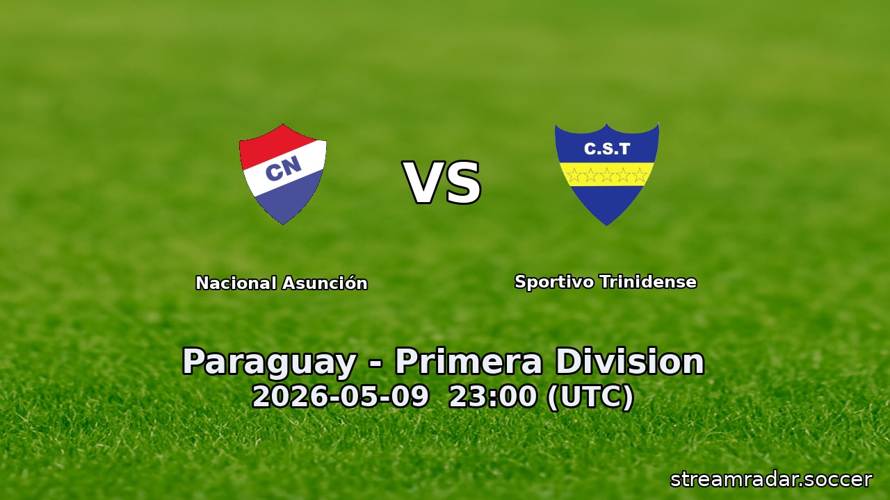 Nacional Asunción vs Sportivo Trinidense