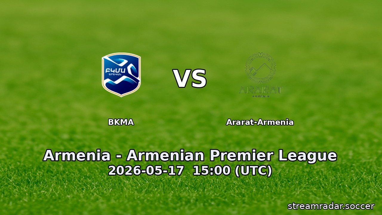 BKMA vs Ararat-Armenia