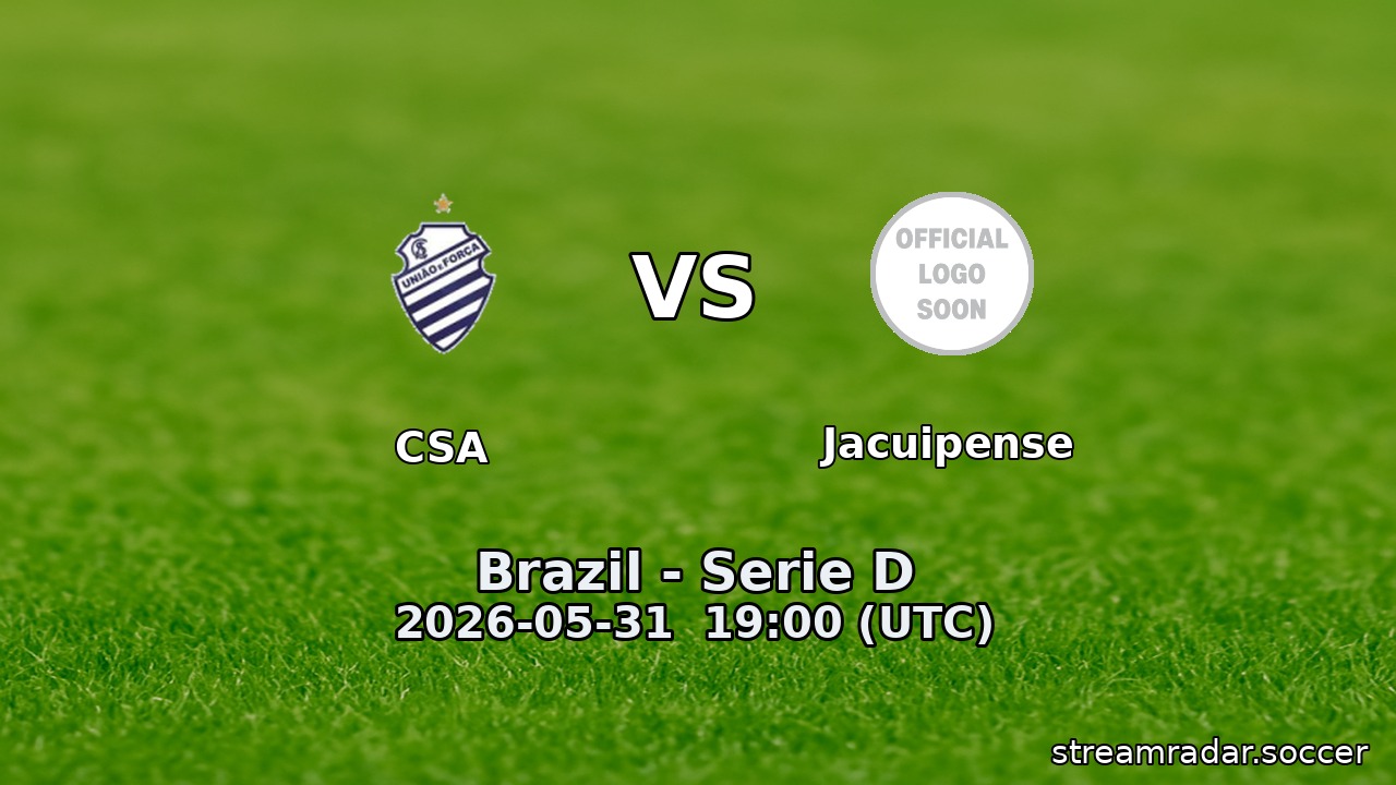 CSA vs Jacuipense