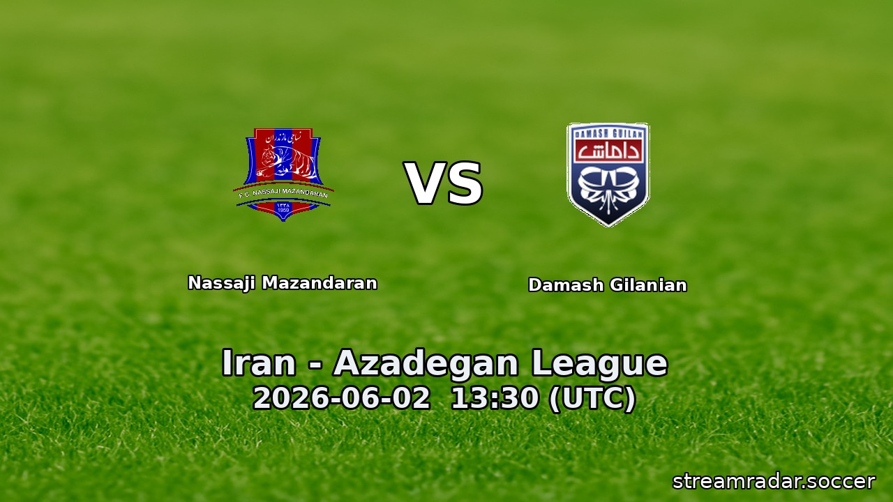 Nassaji Mazandaran vs Damash Gilanian