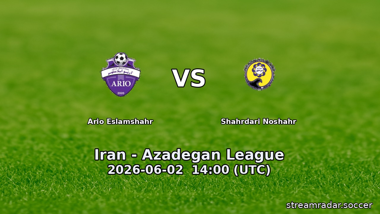 Ario Eslamshahr vs Shahrdari Noshahr