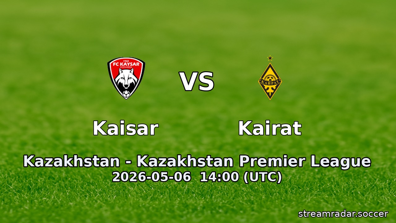 Kaisar vs Kairat
