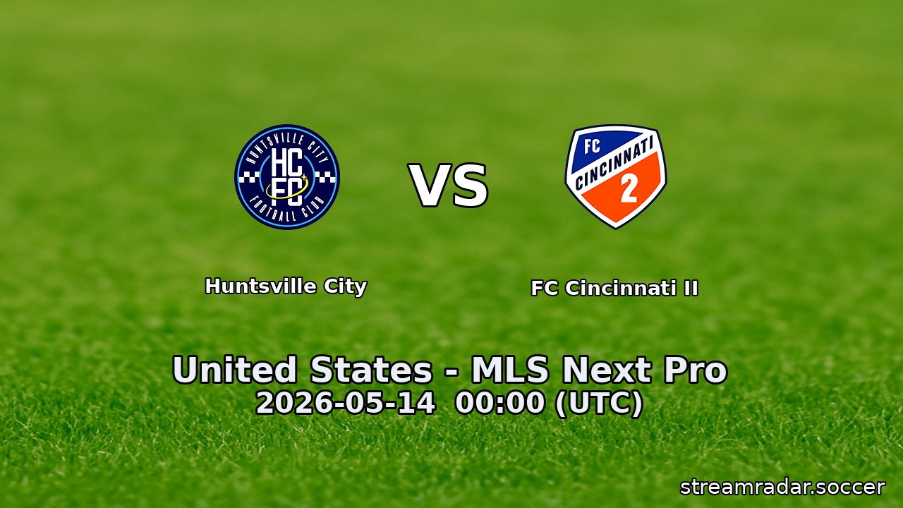 Huntsville City vs FC Cincinnati II