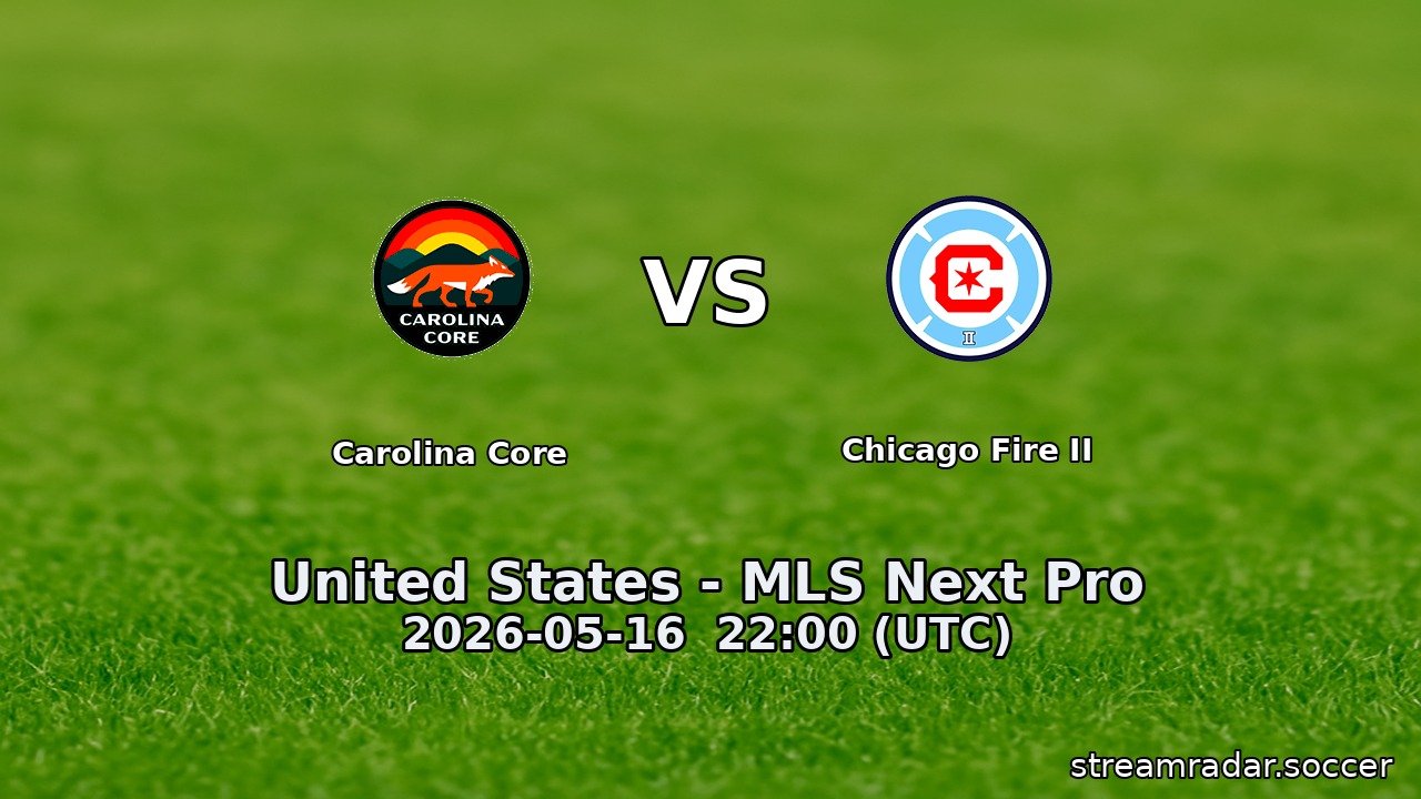 Carolina Core vs Chicago Fire II