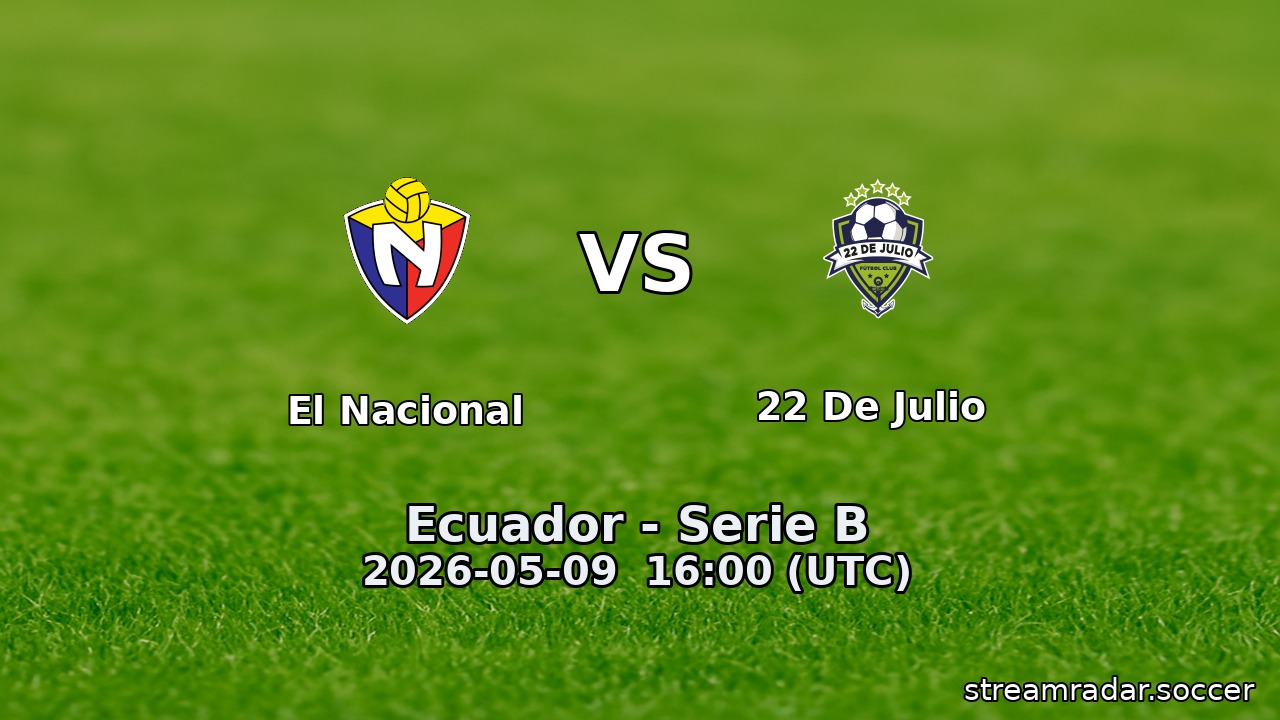 El Nacional vs 22 De Julio