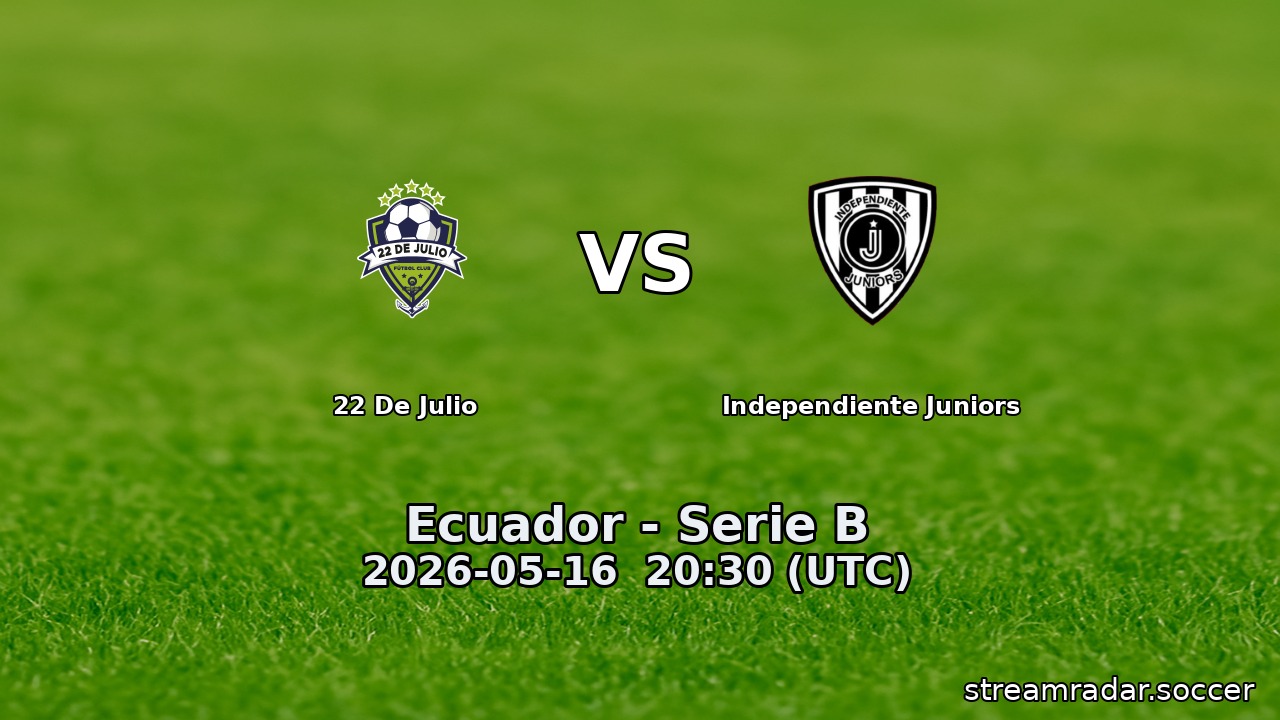 22 De Julio vs Independiente Juniors