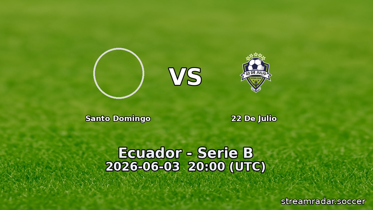 Santo Domingo vs 22 De Julio