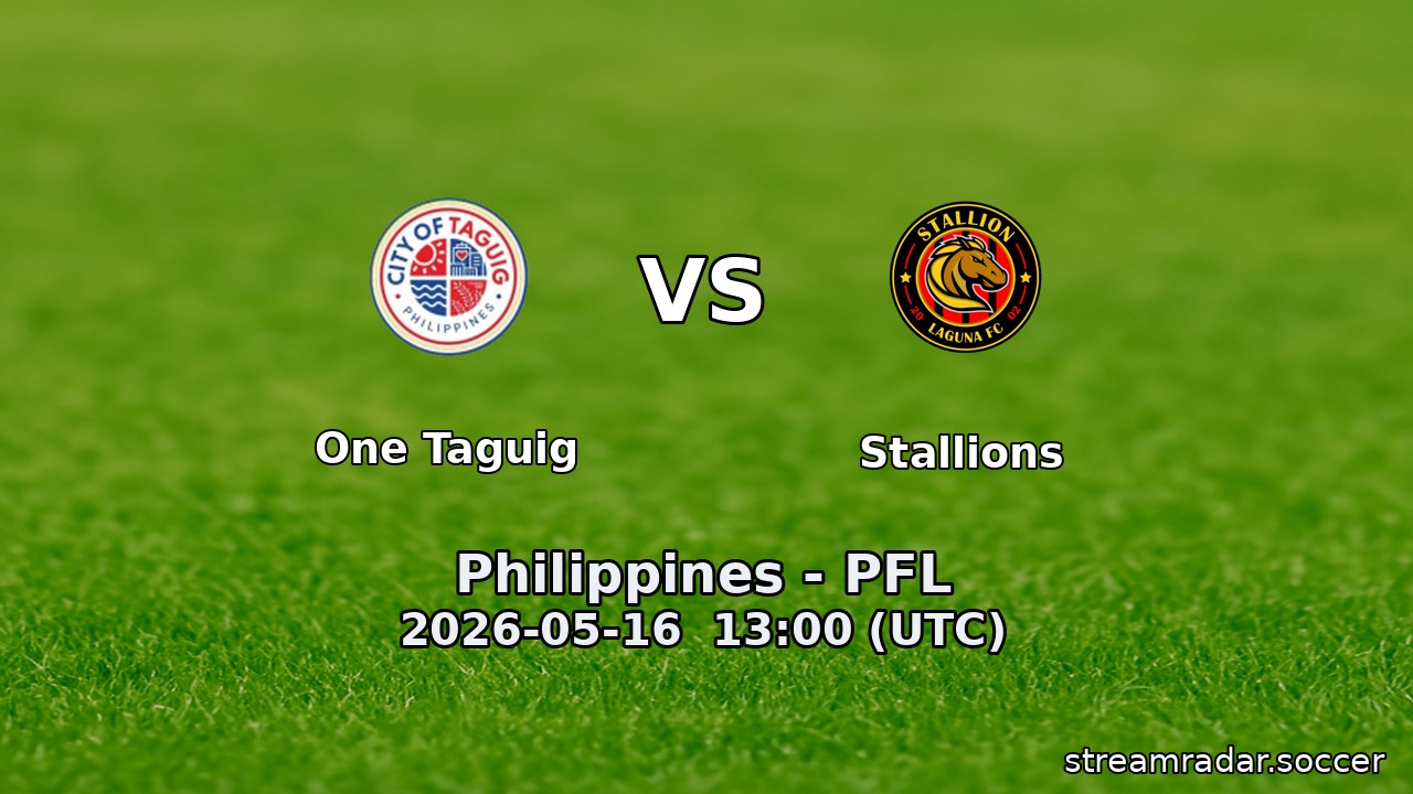 One Taguig vs Stallions