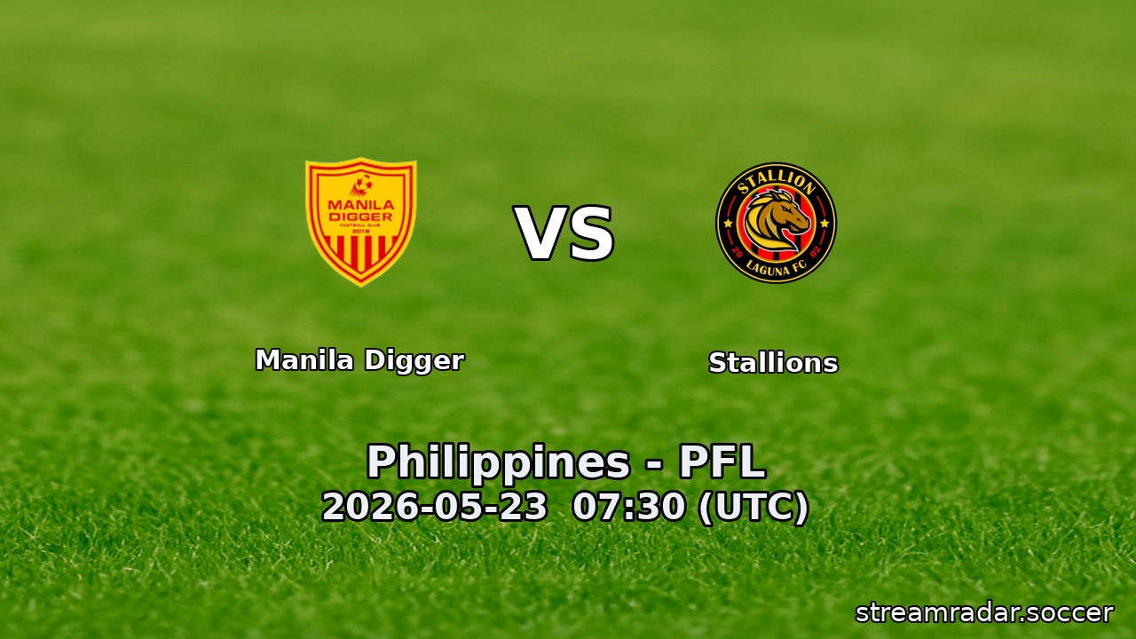 Manila Digger vs Stallions