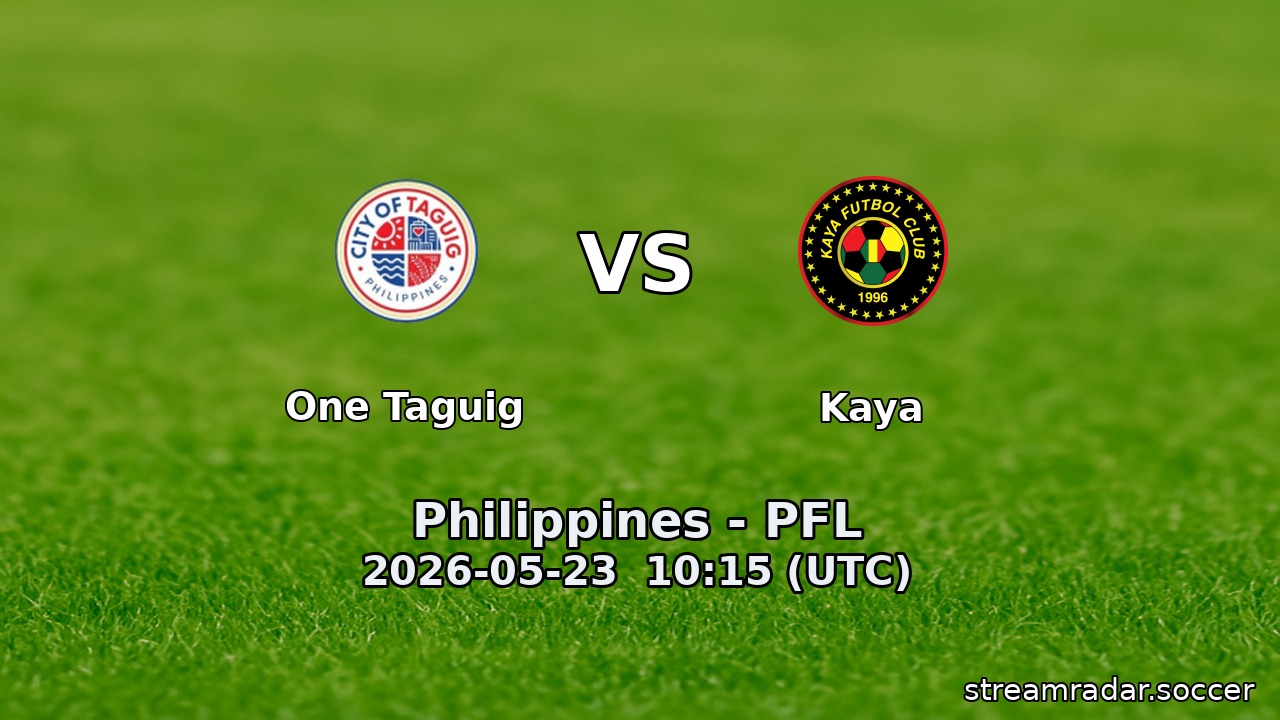 One Taguig vs Kaya