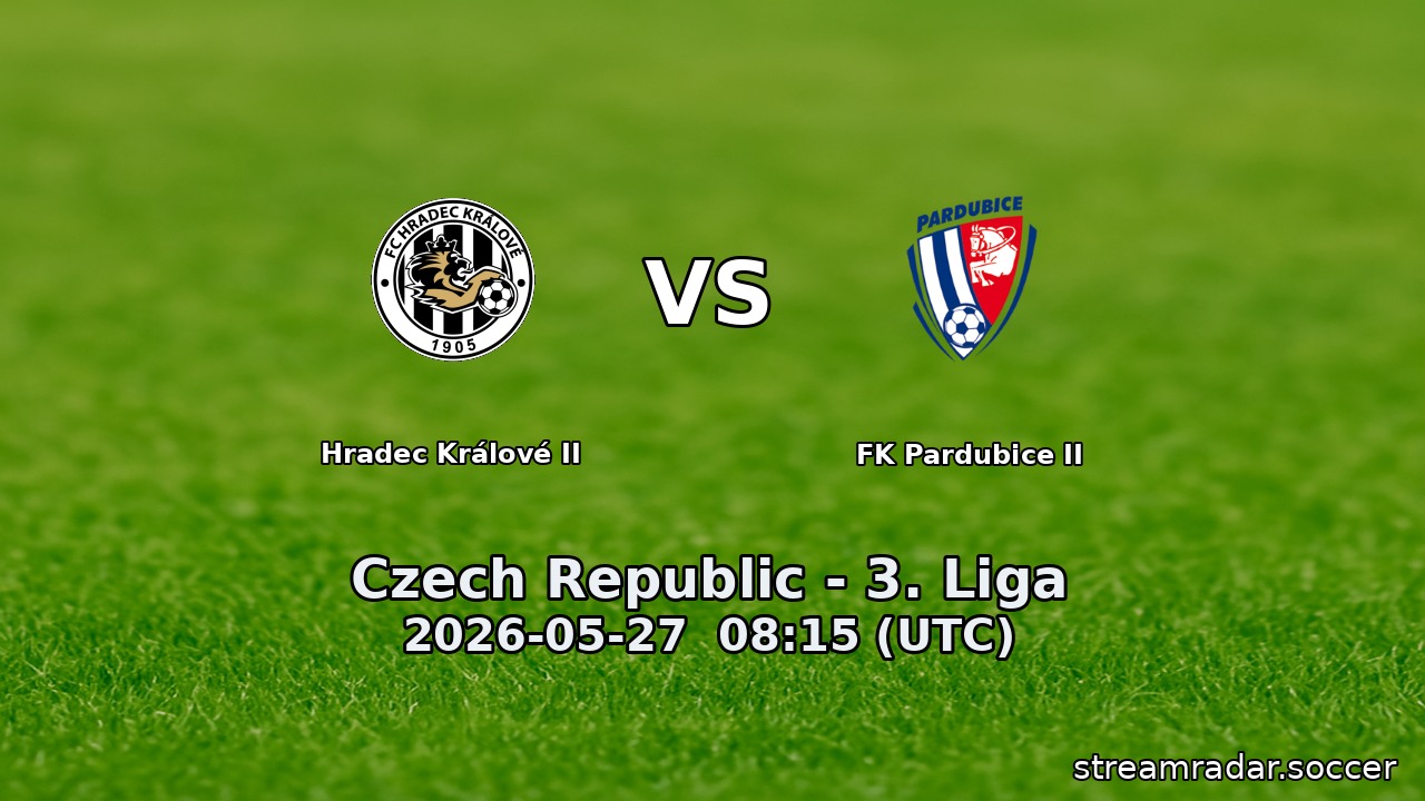 Hradec Králové II vs FK Pardubice II