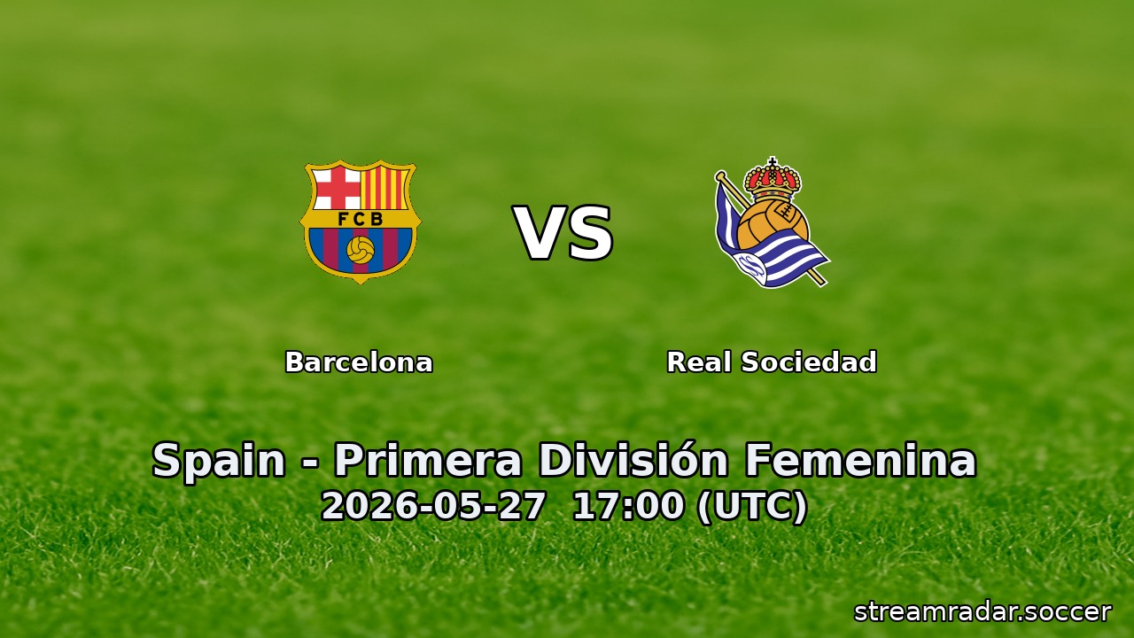 Barcelona vs Real Sociedad