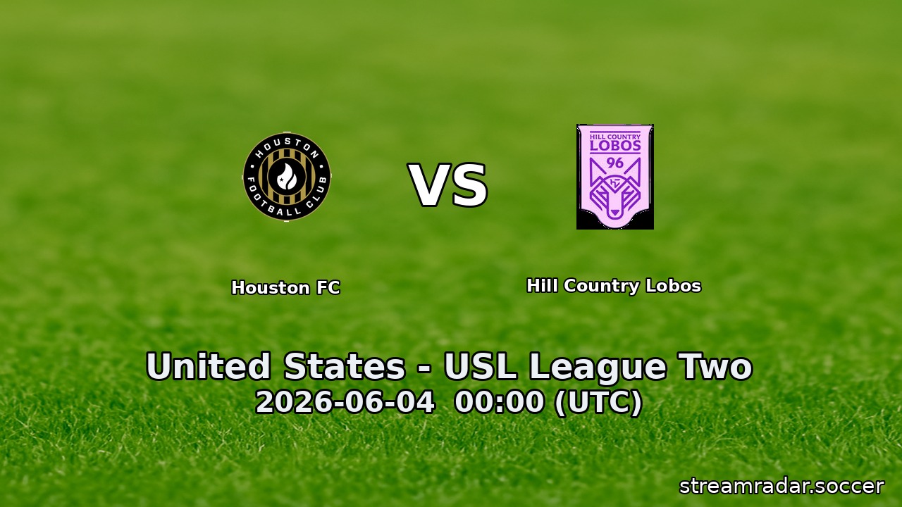 Houston FC vs Hill Country Lobos