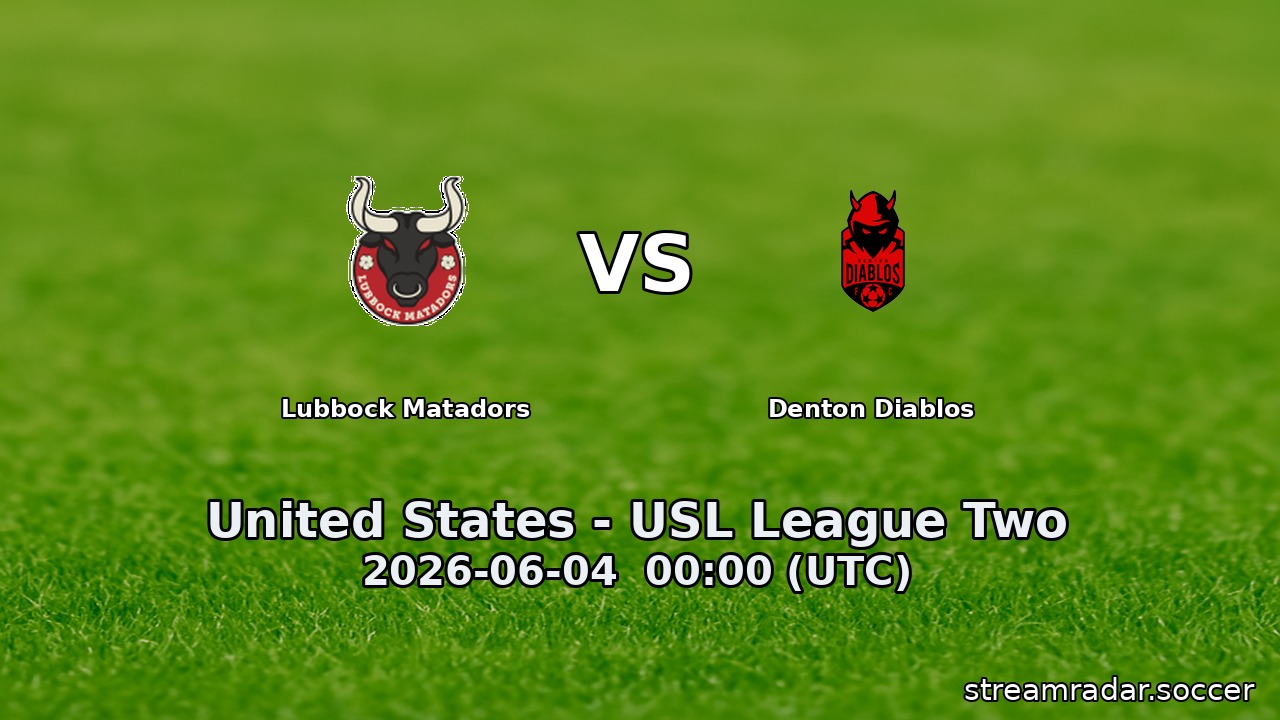 Lubbock Matadors vs Denton Diablos