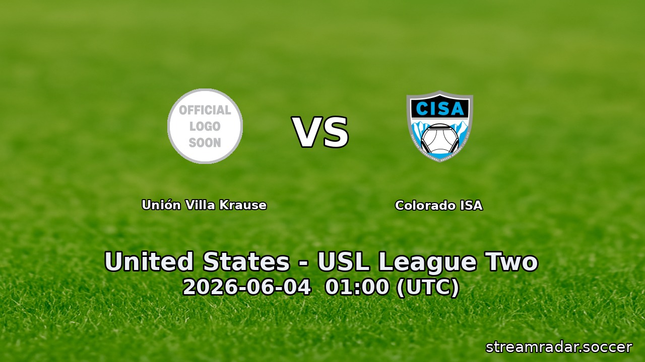 Unión Villa Krause vs Colorado ISA