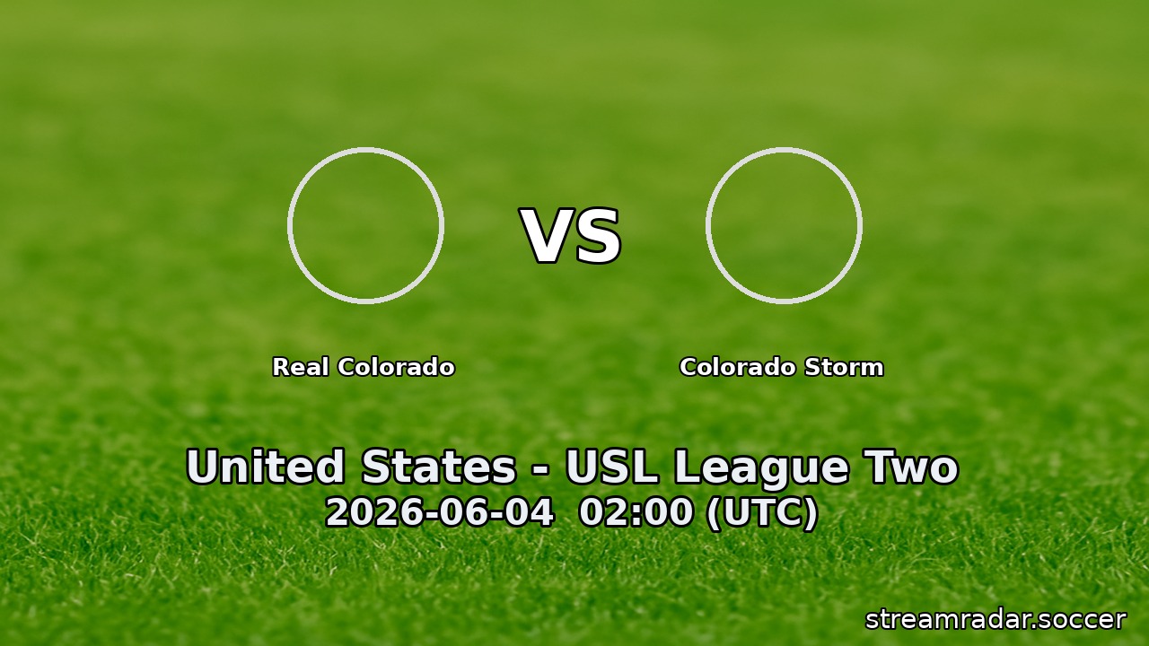 Real Colorado vs Colorado Storm