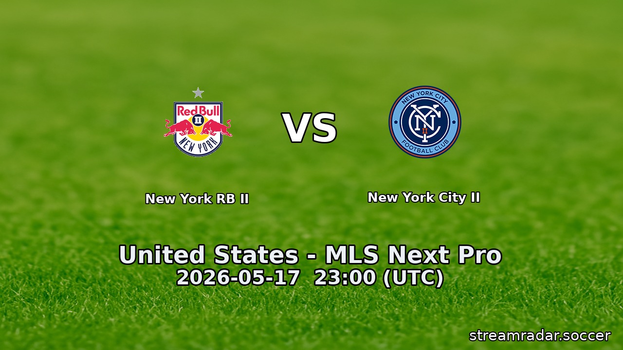 New York RB II vs New York City II