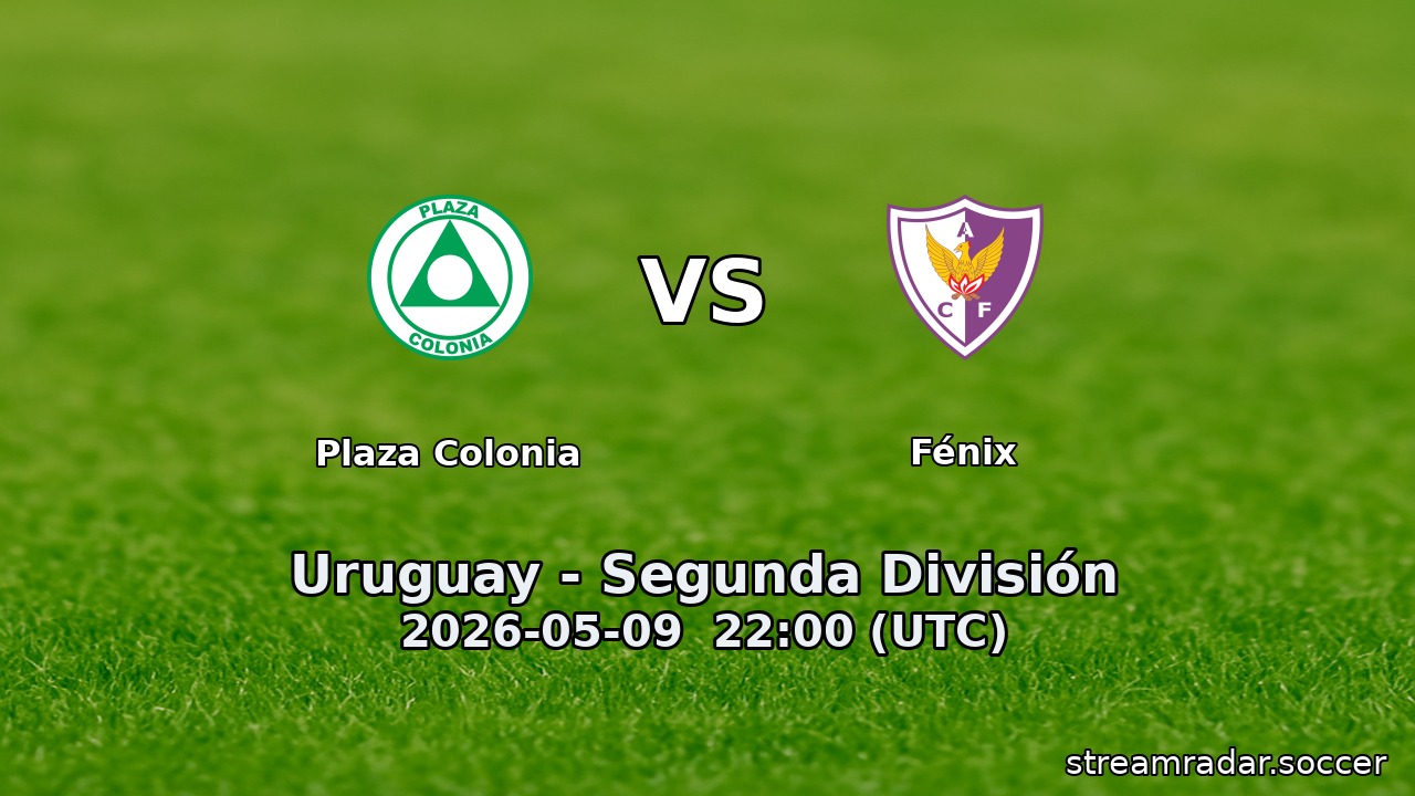 Plaza Colonia vs Fénix
